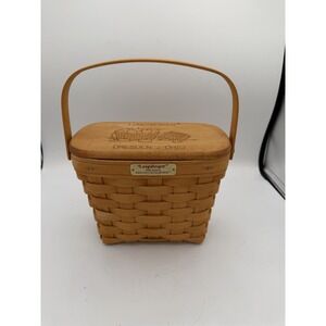 🧺 Longaberger 1996 Dresden Tour Basket 🧺 ✨ Includes Lid & Protector